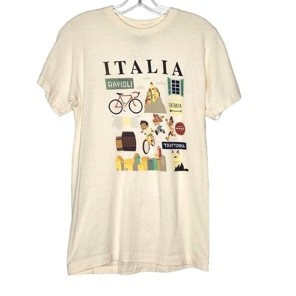 Disney Tops - Disney Pixar LUCA Italia Italy Icons Graphic Short Sleeve T Shirt Womens Medium